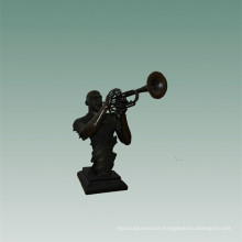 Busts Brass Statue Trombone Decoration Bronze Sculpture Tpy-745